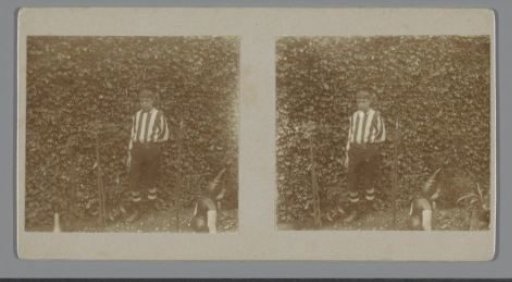 Portrait of an Unknown Boy in Football Kit
