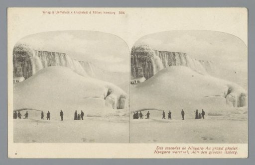 Iceberg in front of Niagara Falls