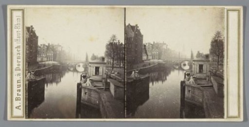 View of the Korte Prinsengracht, Amsterdam. View from the Eenhoornsluis