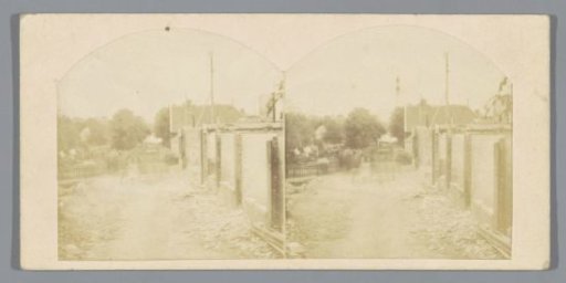 Houses in Sloterdijk, destroyed by fire
