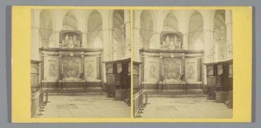 View of the interior of the New Church in Amsterdam