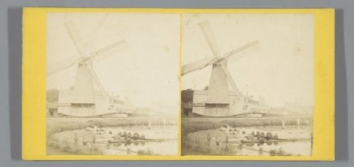 View of the sawmill at the Raam-Barrière in Amsterdam