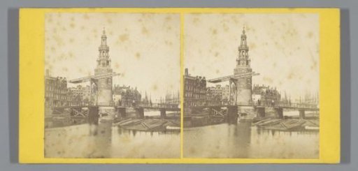 View of the Montelbaanstoren in Amsterdam