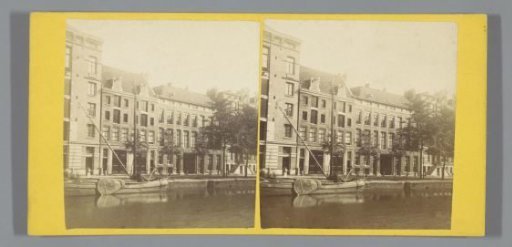 View of the Keizersgracht numbers 493 to 497 in Amsterdam
