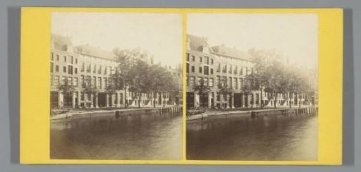View of the Keizersgracht numbers 493 to 497 in Amsterdam