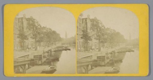 View of a canal in Amsterdam
