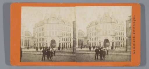 Gallery at the Westeinde, with Palace for Industry in the background, Amsterdam