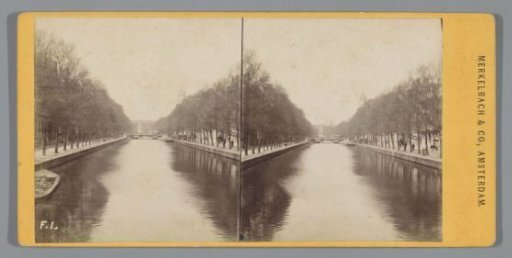 Keizersgracht viewed from the bridge at the Spiegelstraat, towards the Leidsestraat, Amsterdam