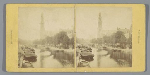 View of the Prinsengracht with the Westerkerk, Amsterdam