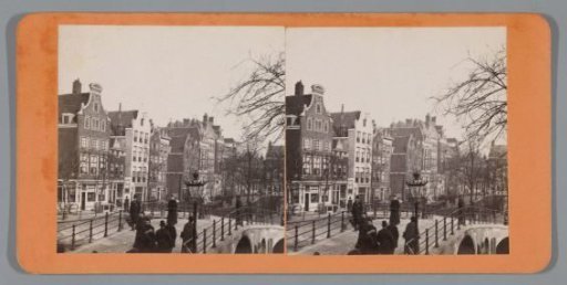 View of the Blauwburgwal, viewed from the corner of the Herenstraat and Herengracht, Amsterdam