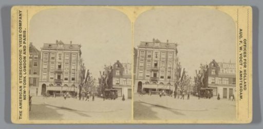 Leidseplein viewed towards the Leidsestraat during the Coronation festivities of 1898, Amsterdam