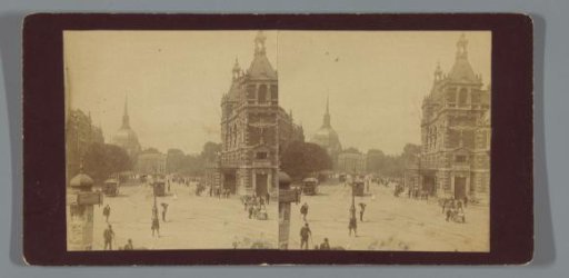 Leidseplein with the City Theatre and the Koepelkerk in the Background, Amsterdam
