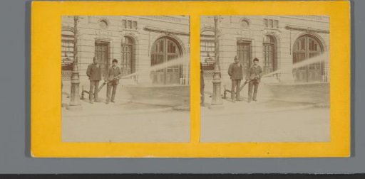 Two Firemen on the Weteringschans in Amsterdam