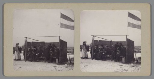 Stereoscopic Photographs of Kraantje Lek in the Snow; the Beach Access at Wijk aan Zee and Ice Fun on the Wetering in Amsterdam
