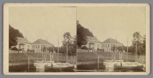 Katerveerhuis with boats in the water, Zwolle