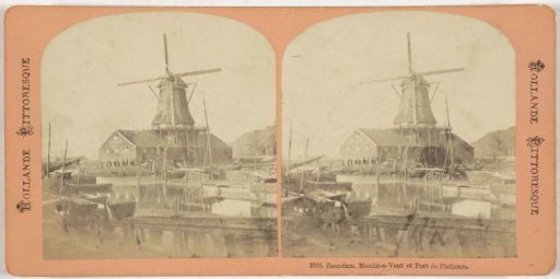 View of mill Het Oosterkattegat in Zaandam