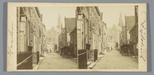 Smedestraat in Haarlem, viewed towards the Sint-Bavokerk
