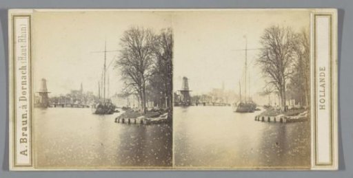 View of mill De Adriaan, Haarlem