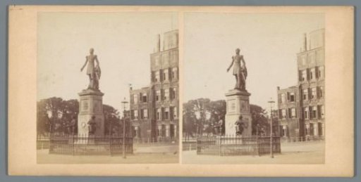 Statue of King Willem II on the Buitenhof in The Hague