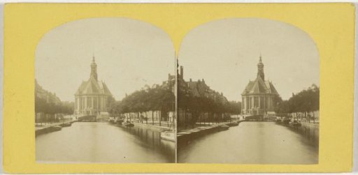 View of the Nieuwe Kerk in The Hague, seen from the Wijnhaven