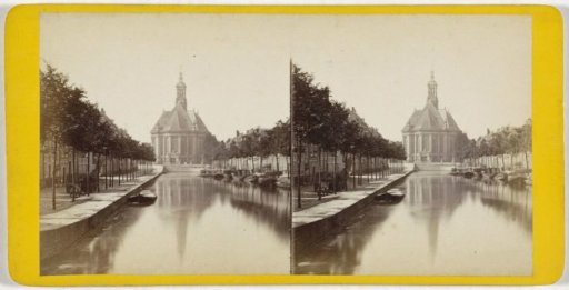View of the New Church in The Hague, seen from the Wijnhaven