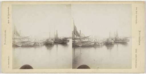 View of the Oosterkade in Rotterdam