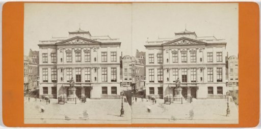 View of the Van Hogendorp Square with the Schieland House and the statue of Gijsbert Karel, Count of Hogendorp in Rotterdam