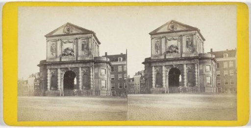 View of the Delftsche Poort in Rotterdam