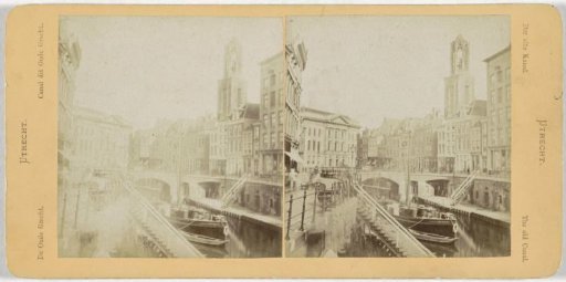 View of the Oudegracht in Utrecht