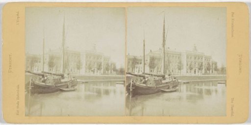View of the Academic Hospital on the Catharijnesingel in Utrecht