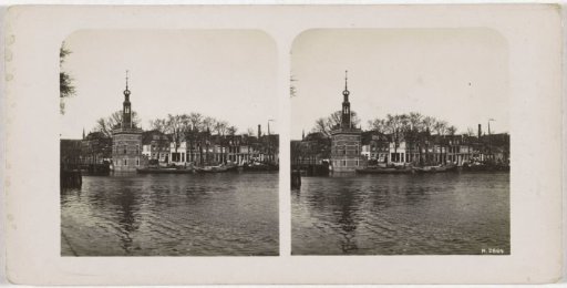 View of the Bierkade with the Accijnstoren in Alkmaar