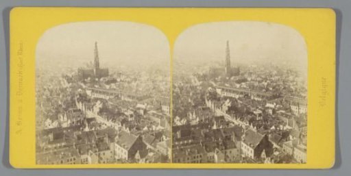 View of Brussels from the Cathedral of St. Michael and St. Gudula