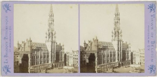 View of the Town Hall in Brussels