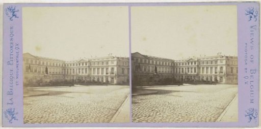 View of the Palace of Charles of Lorraine in Brussels