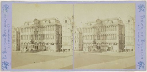 View of the Bread House on the Grand Place in Brussels