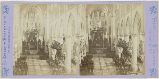 Interior of the St. Rumbold's Cathedral in Mechelen