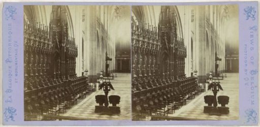 Interior of the Our Lady's Cathedral in Antwerp