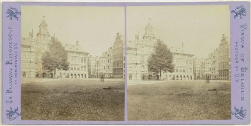 View of the Town Hall and the Market Square in Antwerp