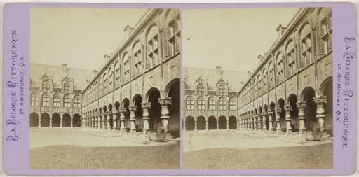 View of the Courtyard of the Palace of the Prince-Bishops in Liège