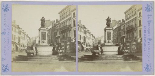 Fountain of the Virgin at the Foot of the St. Paul's Church in Liège