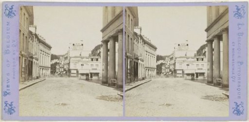 View of the Rue Royale and the Rear of the St. Peter's Fountain in Spa