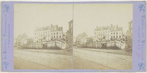 View of the Cascade Monumentale and the Hotel d'York in Spa