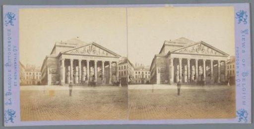 View of the Royal Munt Theatre in Brussels