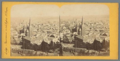 Panorama of St. John's Church in Liège
