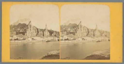 View of the citadel of Dinant, seen from the opposite bank of the Meuse