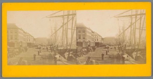 View of a quay in Antwerp