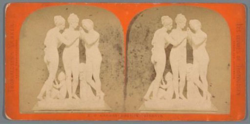 Sculpture of Cupid and the Three Graces by Bertel Thorvaldsen