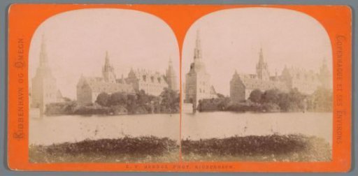 View of Frederiksborg Castle in Hillerød, Denmark