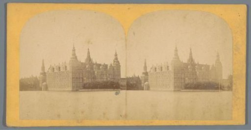 View of Frederiksborg Castle in Hillerød, Denmark