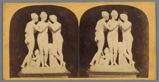 Sculpture of Cupid and the Three Graces by Bertel Thorvaldsen